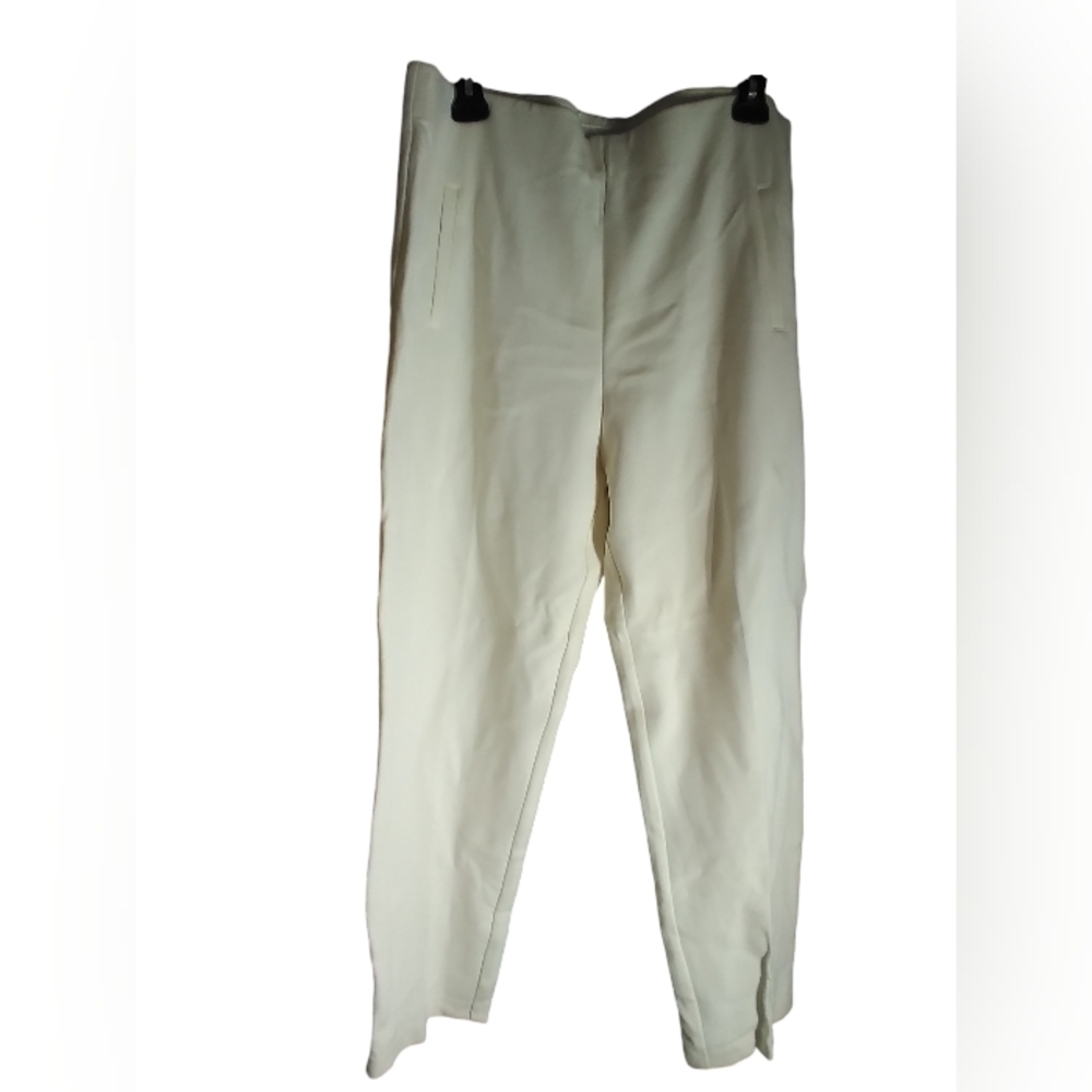 Chico's cream pull on dress pants